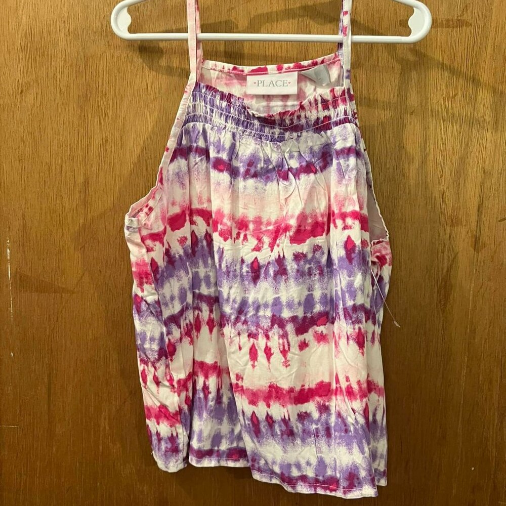 ❤️‍🔥❤️‍🐻Size 10/12 - Place - Girl's Sleeveless Pink and Purple Pullover Shirt